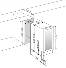 Einbau-Weinkühlschrank - WineCave 780 30D Custom Made