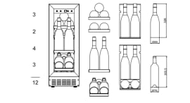 Einbau-Champagnerkühlschrank - WineCave 700 30S Anthracite Black