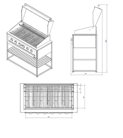 Frittstående Gassgrill