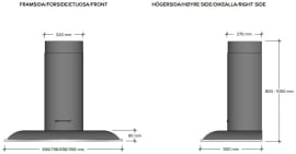 Spispaket - Lofra 70 cm Induktion 2 ugnar + Fjärås 70 cm Blender - Svart/Mässing