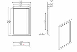 Folkunga - Built-in - Porte simple à encastrer