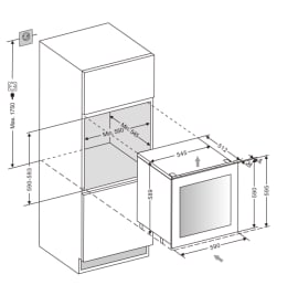 Einbau-Weinkühlschrank - WineKeeper 25D Anthracite Black 