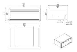 Folkunga - Built-in - Single drawer