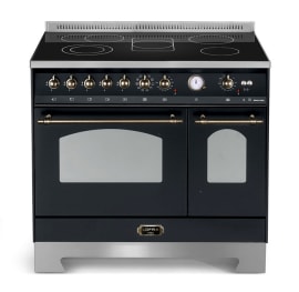 Dolce Vita - Keramisk komfyr  90 cm (2 ovner) (Svart/Bronse)