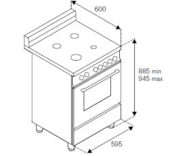 Futura - Induktionsspis 60 cm (1 ugn) (Rostfri) 