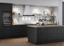 (Outlet) - Integrerbart vinskap - WineKeeper 49D Fullglass Black 