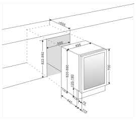 Einbau-Weinkühlschrank - WineCave 700 50D Modern