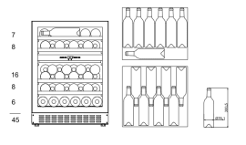 Unterbau-Weinkühlschrank - WineCave 700 60D Custom Made
