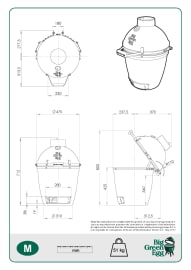 Kamado grill / Keramisk grill - Medium - Grön
