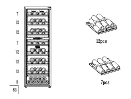 Free standing wine fridge - Polar Collection 83