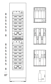 Vinkøleskab til indbygning - Edge 45D Panel Ready