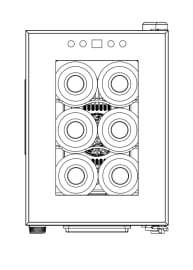 Cantinetta vino a libera installazione - Tundra Collection 6 Black