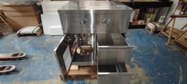 (Outlet) - Inox Range - Modul med sidebrænder