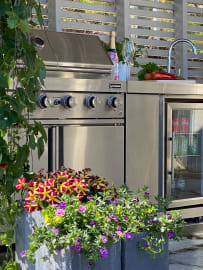 Stainless Collection - Fristående Gasolgrill med 6 brännare och infravärme
