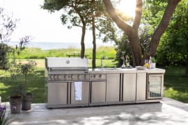 Stainless Collection - Fristående Gasolgrill med 6 brännare och infravärme