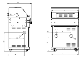Stainless Collection - Barbecue à gaz indépendant avec 4 puissants brûleurs et diffuseur infrarouge