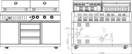 Stainless Collection - Fritstående Gas- og kulgrill