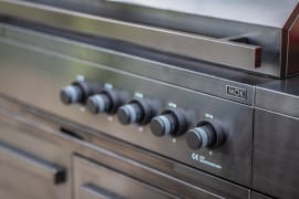 Nordic Line - Integrated gas grill (5 burners) - Black