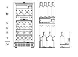 Under-counter wine fridge - WineCave Exclusive 780 40D Panel Ready