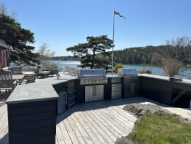 Built-in - Gasgrill til indbygning, med 6 blus