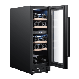 Vinkøleskab til indbygning - Arctic Collection 30D Fullglass Black