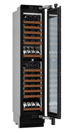 Sisäänrakennettava viinikaappi - Edge 45D Stainless