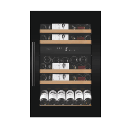 Integroitava viinikaappi - WineKeeper 49D Fullglass Black 