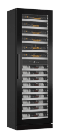 Einbau-Weinkühlschrank - WineCave Slim 182D Fullglass Black