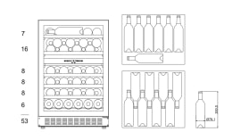 Under-counter wine fridge - WineCave Exclusive 780 60D Push/Pull 