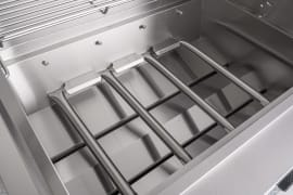 Pure - Frittstående gassgrill med 4 brennere og infrarød sidebrenner - Rustfri