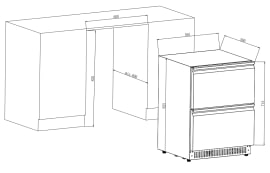 Vrijstaande buitenkoelkast - Outdoor Collection 51D Stainless
