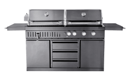 Black Collection - Free-standing Gas and charcoal grill