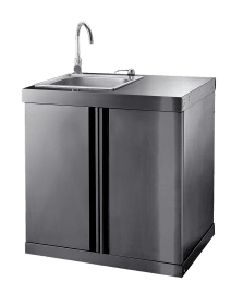Black Collection - Module with sink unit and storage cabinet