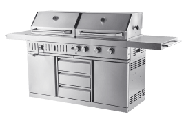 Stainless Collection - Frittstående Gass- og kullgrill