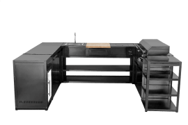 Nordic Line – Hjørnemodul og arbejdsbord 60 cm (Sort)