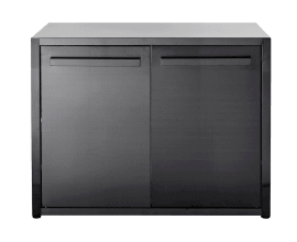 Myoutdoorkitchen - Nordic Line - Plan de travail avec portes 120 cm (Noir)