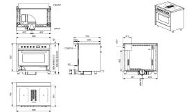Enfasi Mistral - Induksjonskomfyr med downdraft-vifte (All Black) 