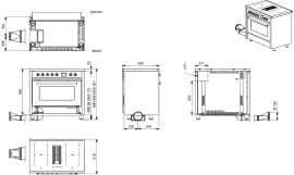Enfasi Mistral - Induksjonskomfyr med downdraft-vifte (All Black) 