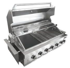 Built-in - Gasgrill til indbygning, med 6 blus