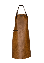 Leren schort - Bruin/Donkerbruin