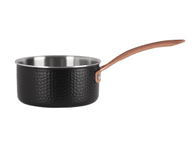 Kastrull med lock 16 cm / 1,6 liter - Svart
