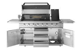 Stainless Collection - Fritstående Gasgrill med 6 brændere og infrarød PowerSear Zone