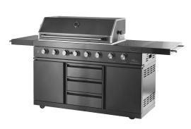 Black Collection - Fristående gasolgrill med 6 brännare och infraröd PowerSear Zone