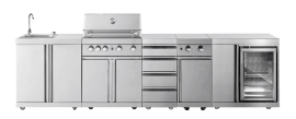 Stainless Collection - Frittstående utekjøkken - Michigan (Rustfri)