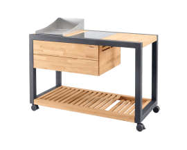 Vrijstaande buitenkeuken - Inductiekookplaat en Teppanyaki-module - Arvid