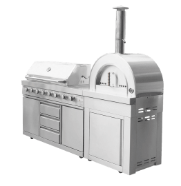 Stainless Collection - Module houtgestookte pizzaoven - Naples