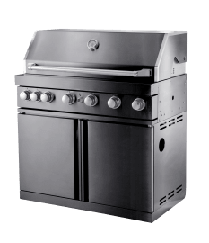 Black Collection - Fritstående gasgrill med 6 blus og infravarme