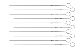 Flate grillspyd «Paddle Skewers» - 10 stk. med etui