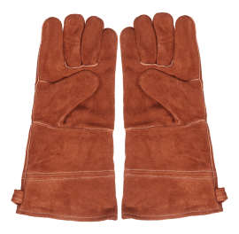 Leather barbecue gloves - One size