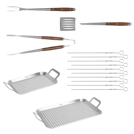 Ensemble d'accessoires à barbecue "Flaming"
